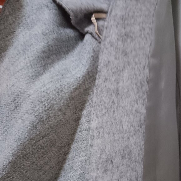 Franco Mirabelli Wool coat with ruffles - Sz 6 - Picture 5 of 5